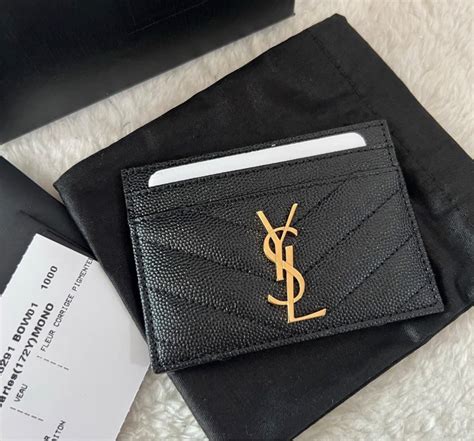 ysl card holder ebay|YSL card holder used.